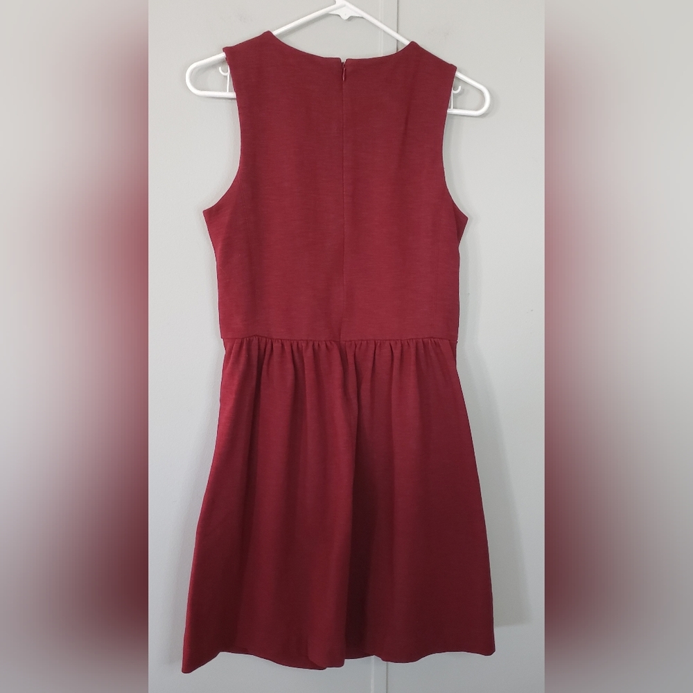 J. Crew Daybreak Burgundy Sleeveless Dress - Picture 10 of 13